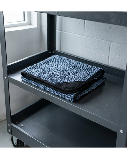 Xklor Twisted-Loop Car Drying Towel 60 × 90 cm Slate Blue - Lifestyle view